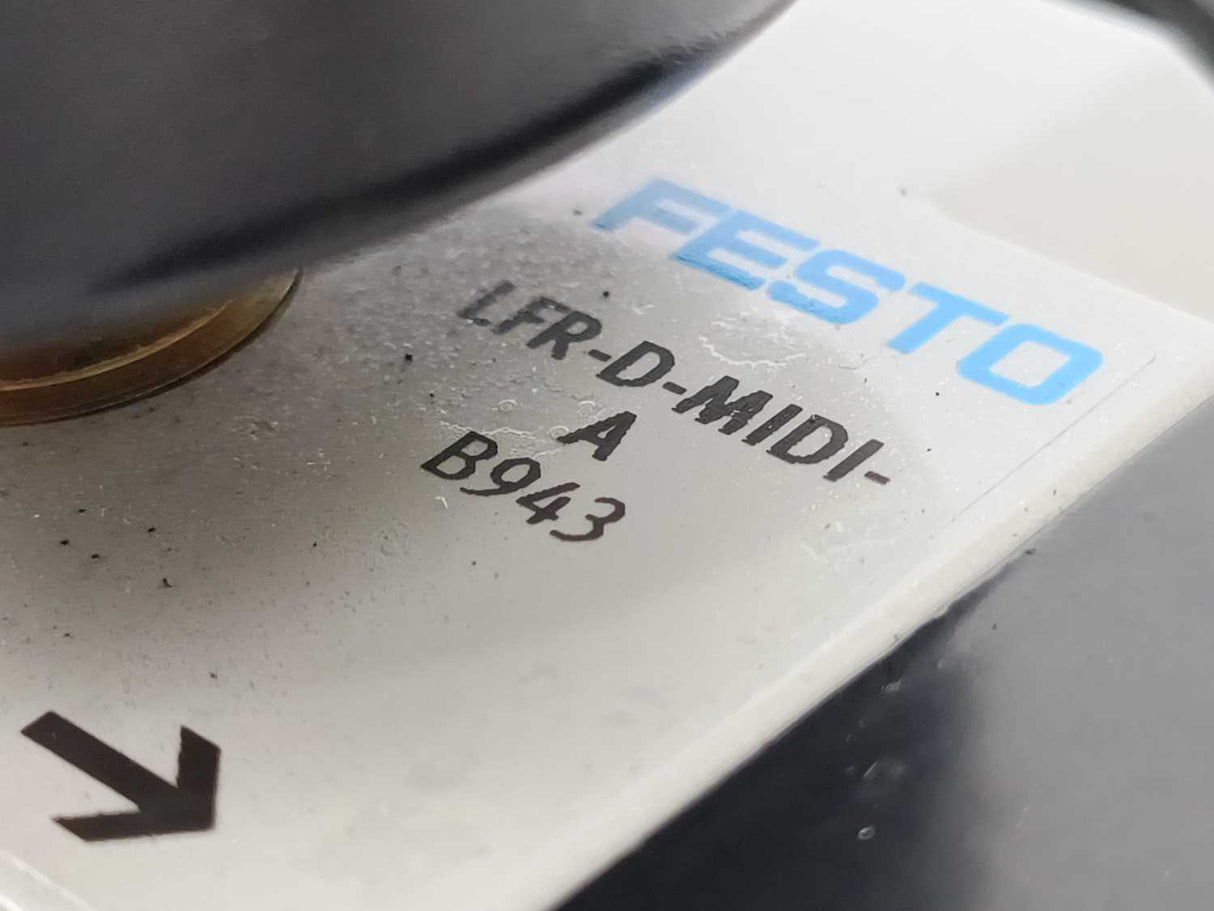 Festo 159583 LFR-3/8-D-MIDI-A Filter regulator w/ 170682 HE-D-MIDI On/off valve
