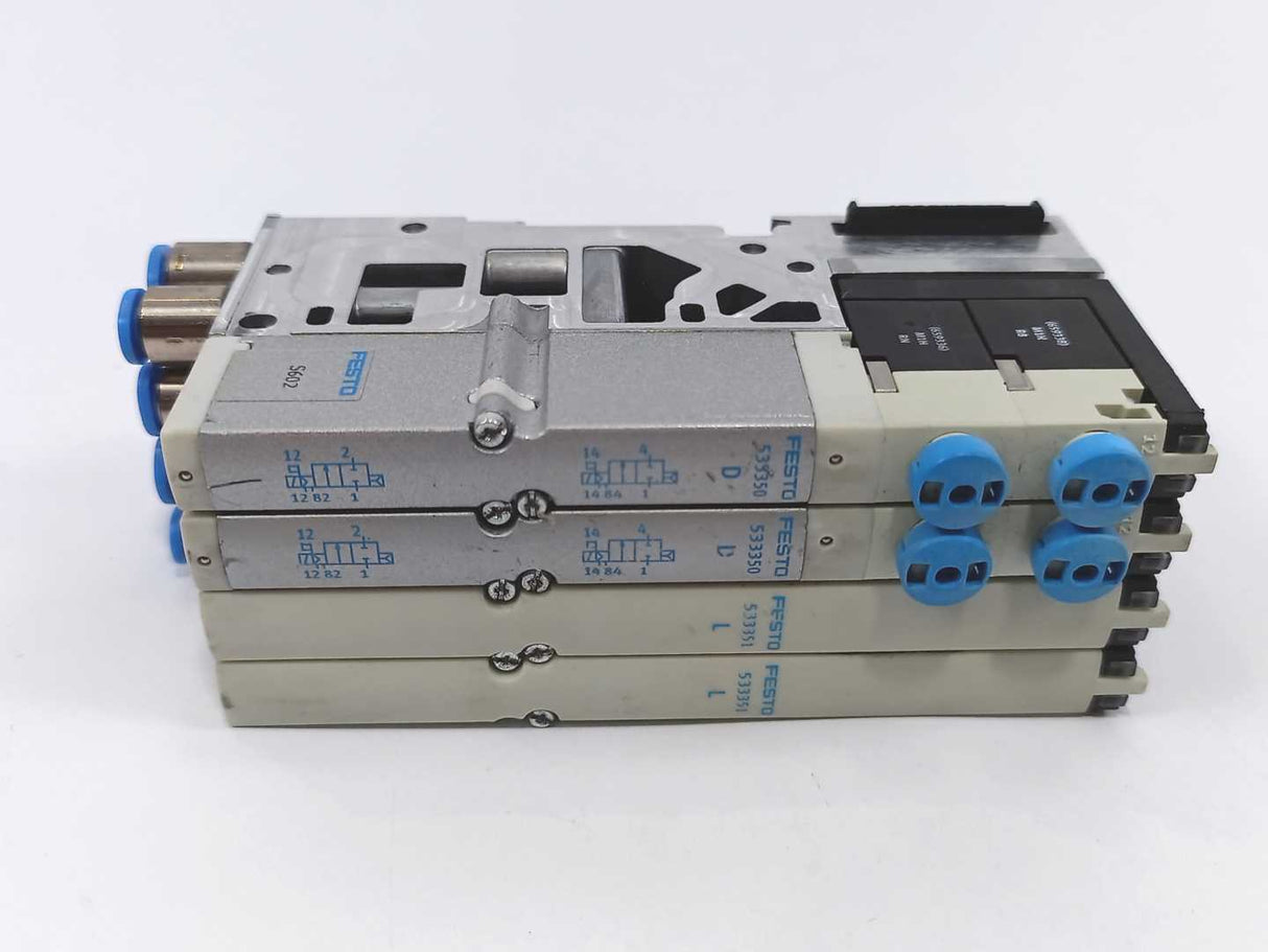 Festo 533360 MPA1-FB-EMS-8 w/ 533352 & 2x 533350 & 2x 533351