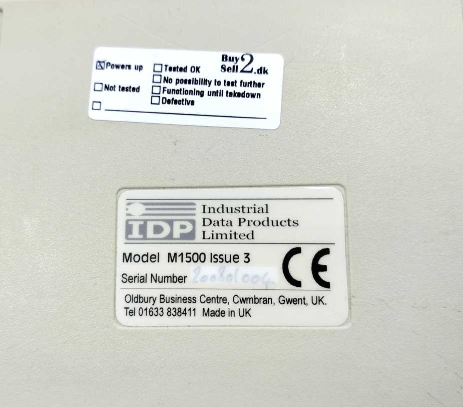 Allen M1500 IDP Industrial data products limited,CONTROL KEYBOARD WITH SCREEN