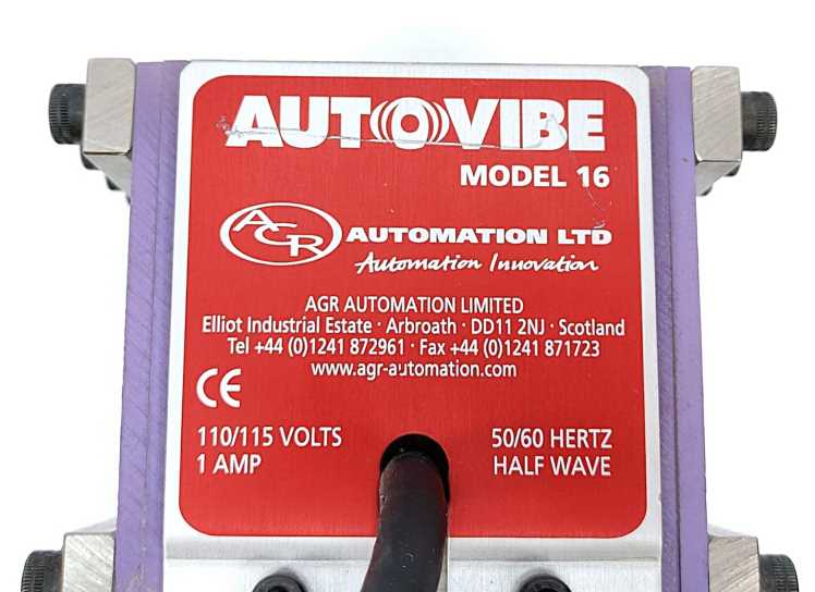 AGR AUTOMATION Autovibe Model 16 Vibro-Block Feeders
