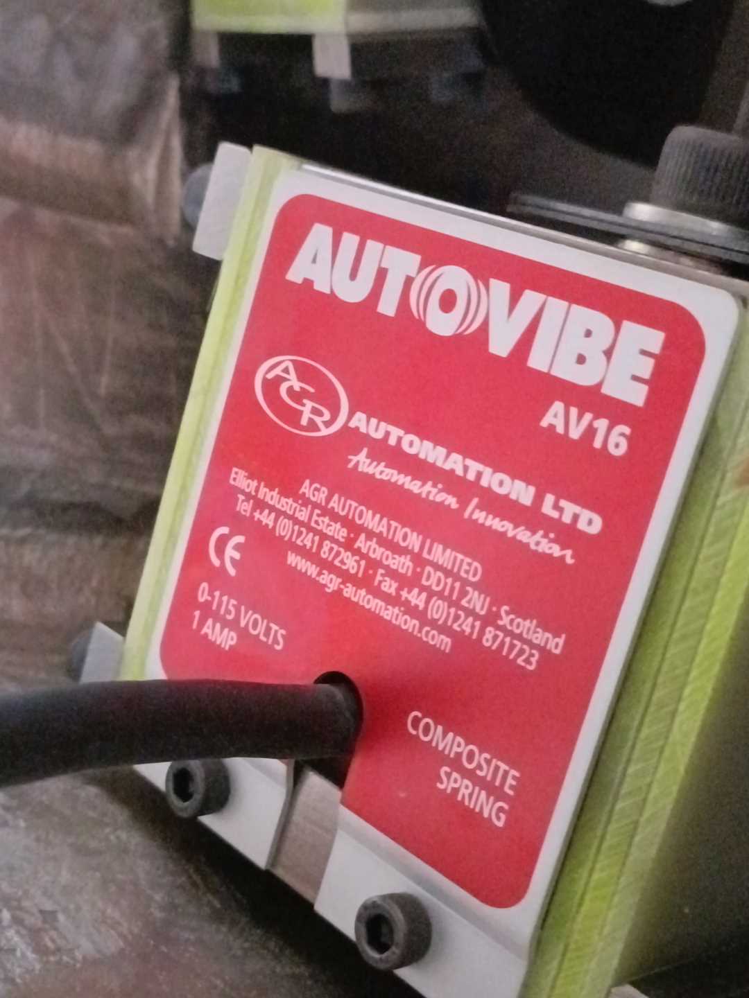 AGR AUTOMATION AUTOVIBE Rotary Bowl Feeder 600mm