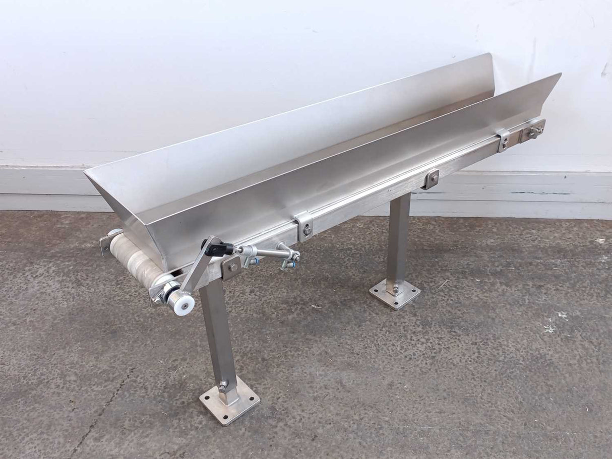 Pneumatic Belt Conveyor Length: 1080mm, Belt Width: 145mm