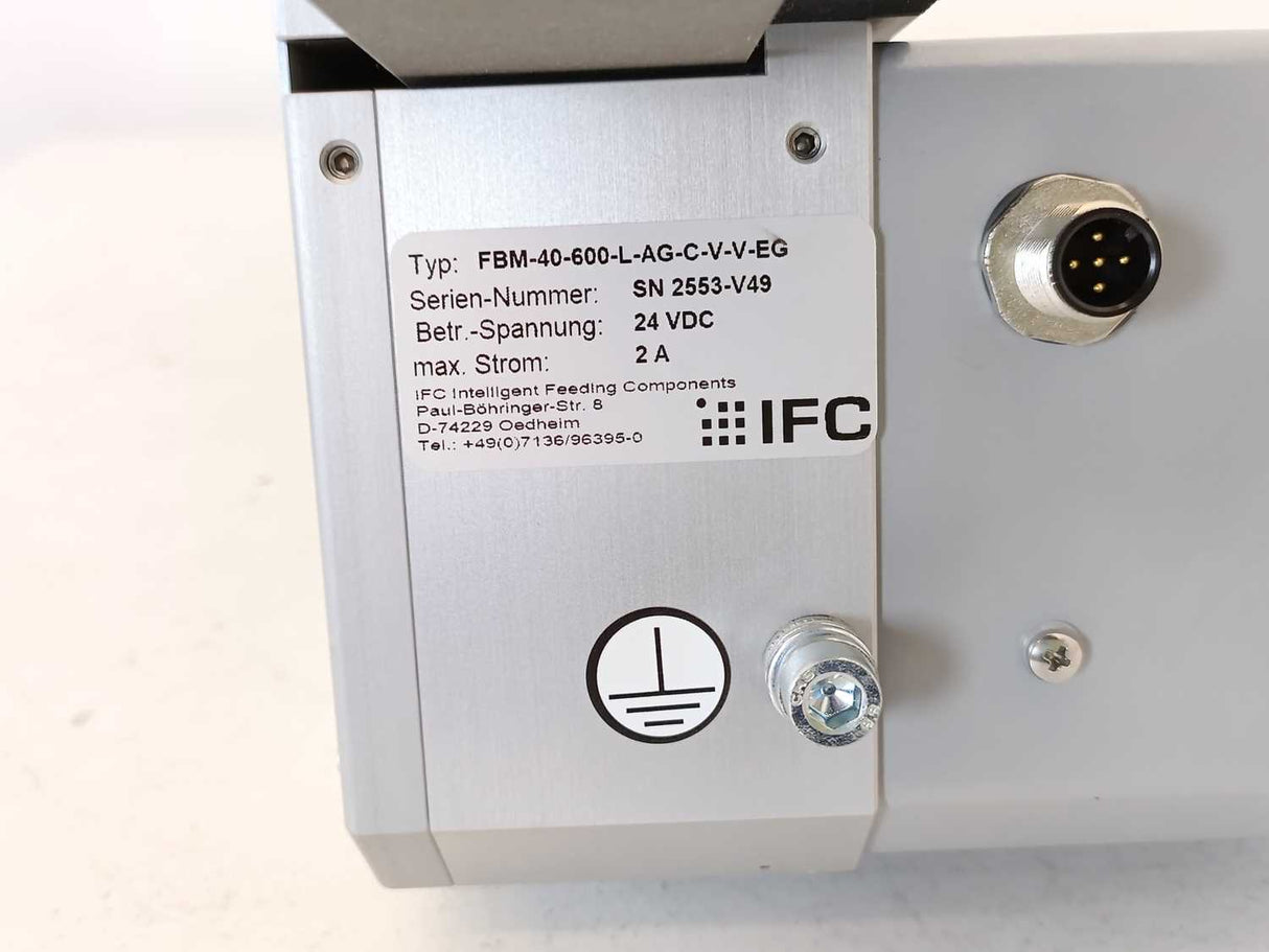 IFC FBM-40-600-L-AG-C-V-V-EG Belt Conveyor FBM-40