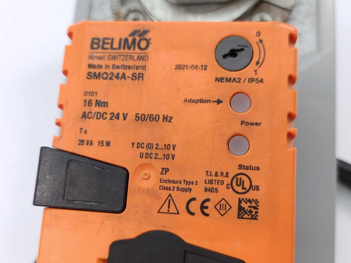 Belimo SMQ24A-SR rotary actuator, 16 Nm, AC/DC 24 V