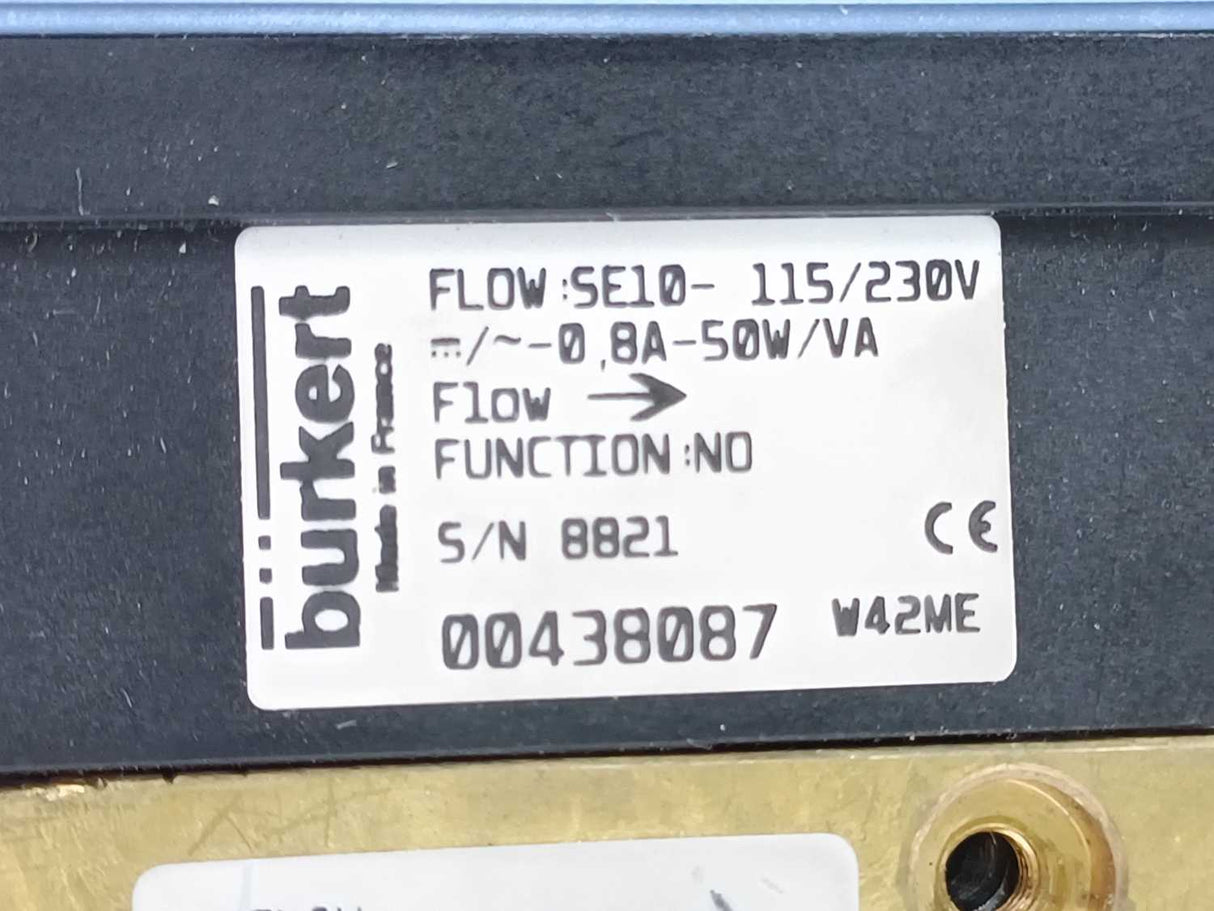 Burkert BRASS-GM84-438163U FLOW: S010-FPM-RANGE=1
