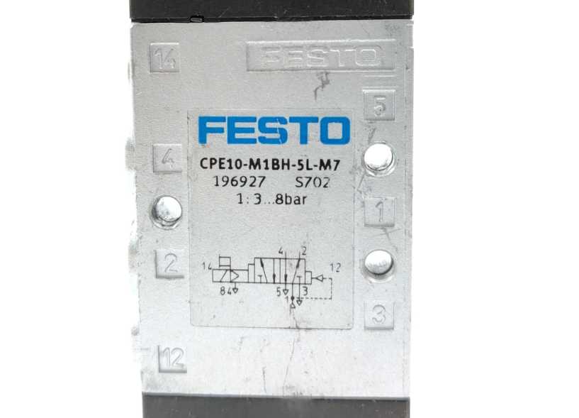 Festo 196927 CPE10-M1BH-5L-M7 Solenoid Valve w/ 662 523