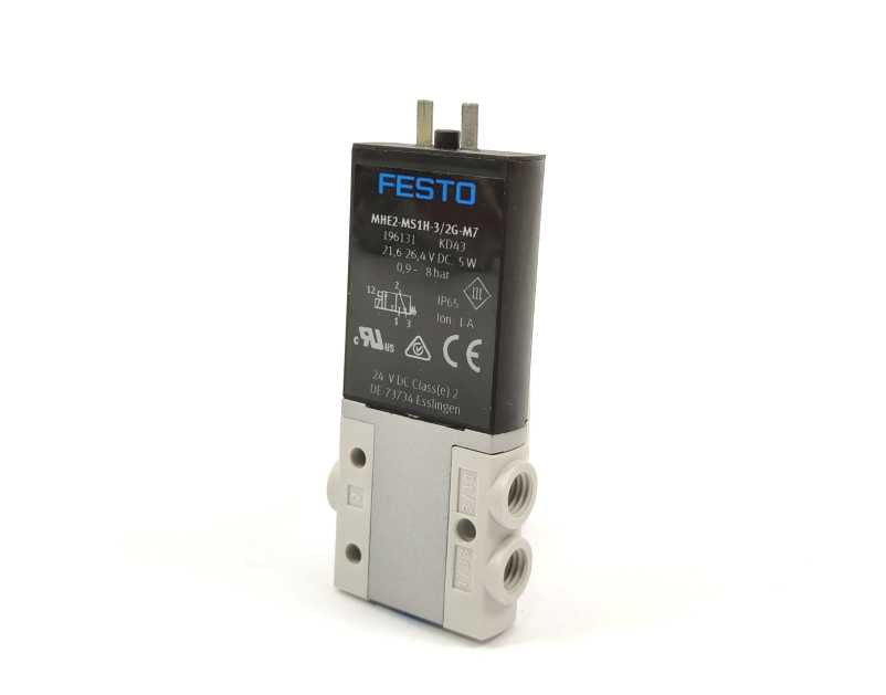 Festo 196131 MHE2-MS1H-3/2G-M7 Air Solenoid Valve