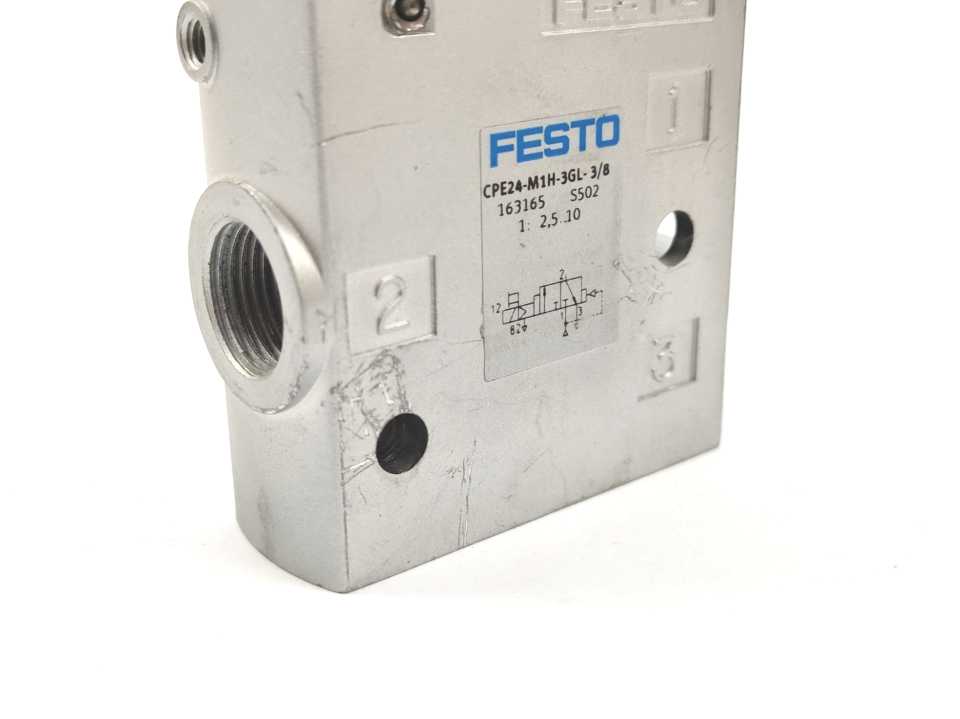 Festo 163165 CPE24-M1H-3GL-3/8 Solenoid Valve
