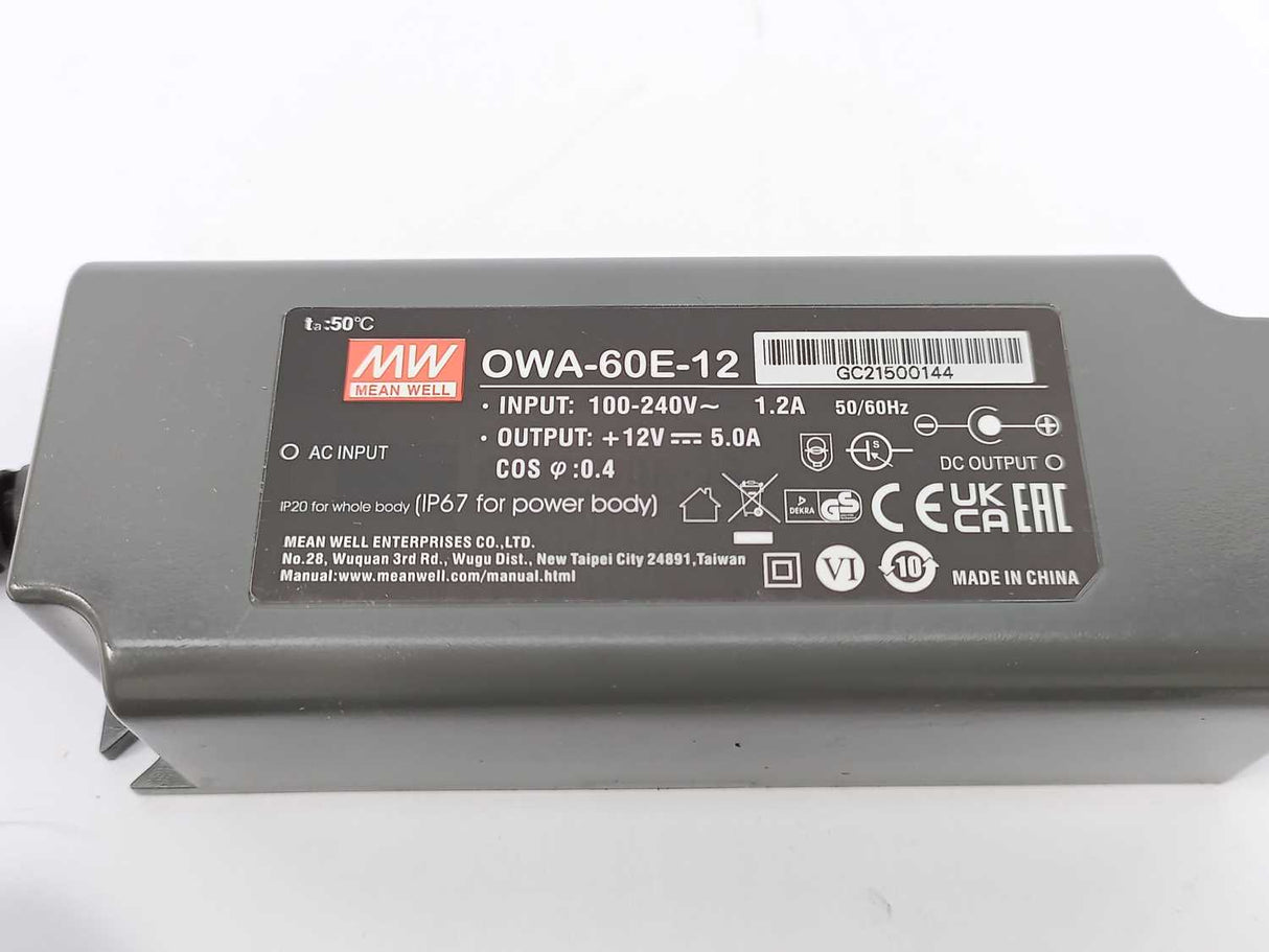 Mean Well OWA-60E-12 AC/DC Power Supply