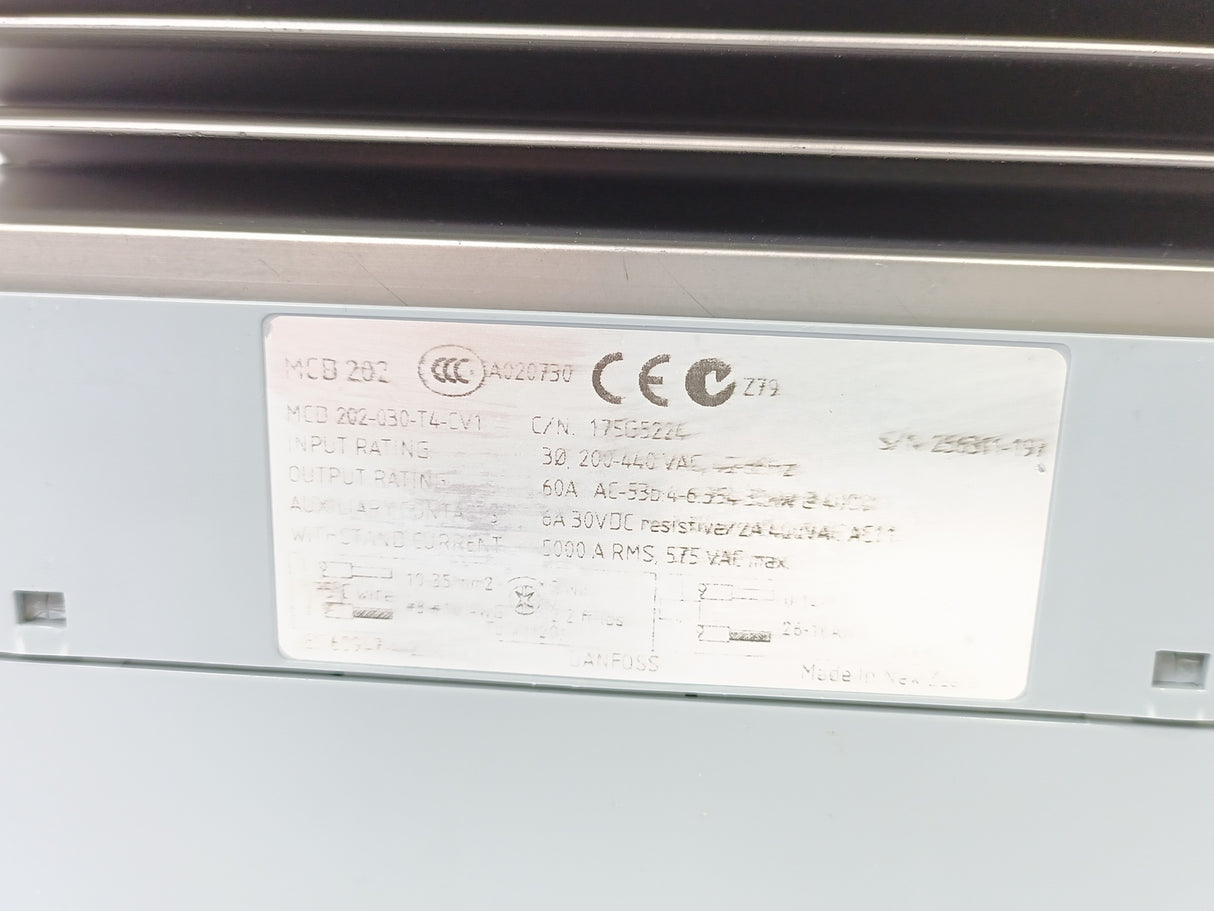 Danfoss 175G5224 Compact Starter MCD 202-030-T4-CV1