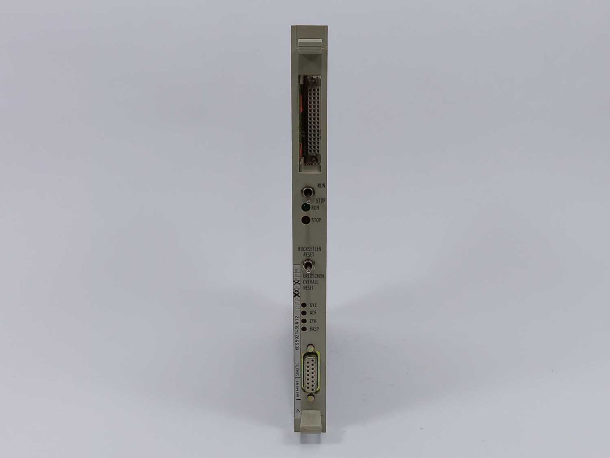 Siemens 6ES5921-3UA12 CENTRAL CONTROLLER MODULE