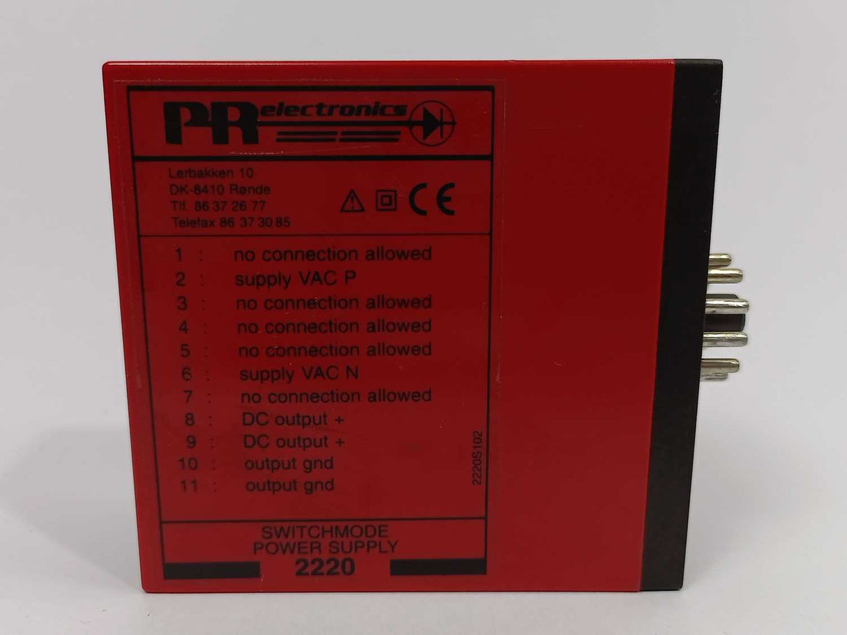 PR Electronics 2220B1 Switchmode power supply 2220 24VDC