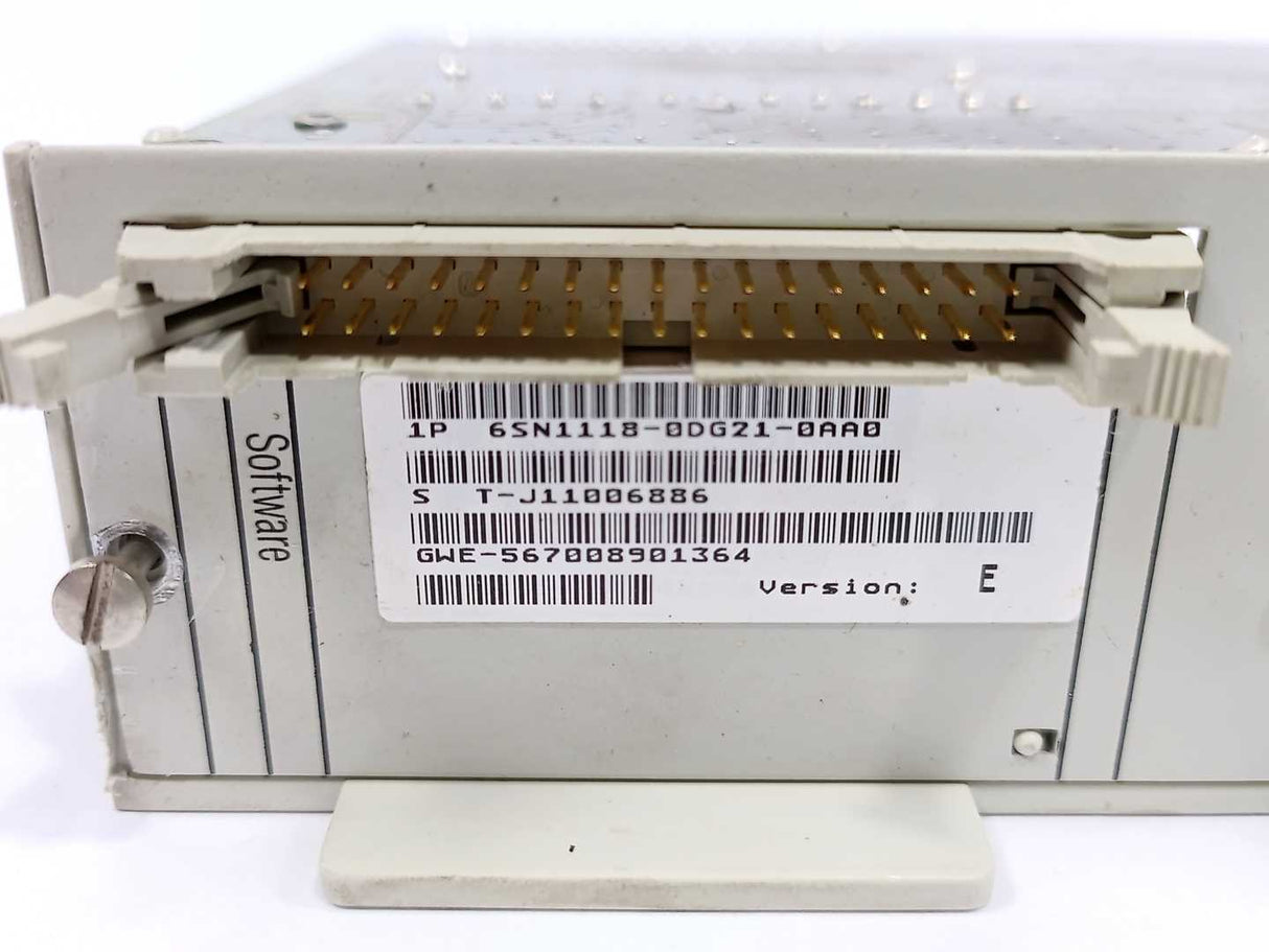 Siemens 6SN1118-0DG21-0AA0 SIMODRIVE 611-D Control Unit