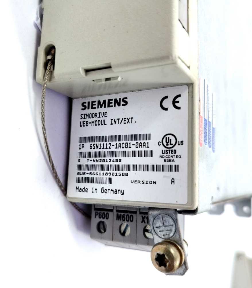 Siemens 6SN1112-1AC01-0AA1 SIMODRIVE 611 MONITORING MODULE