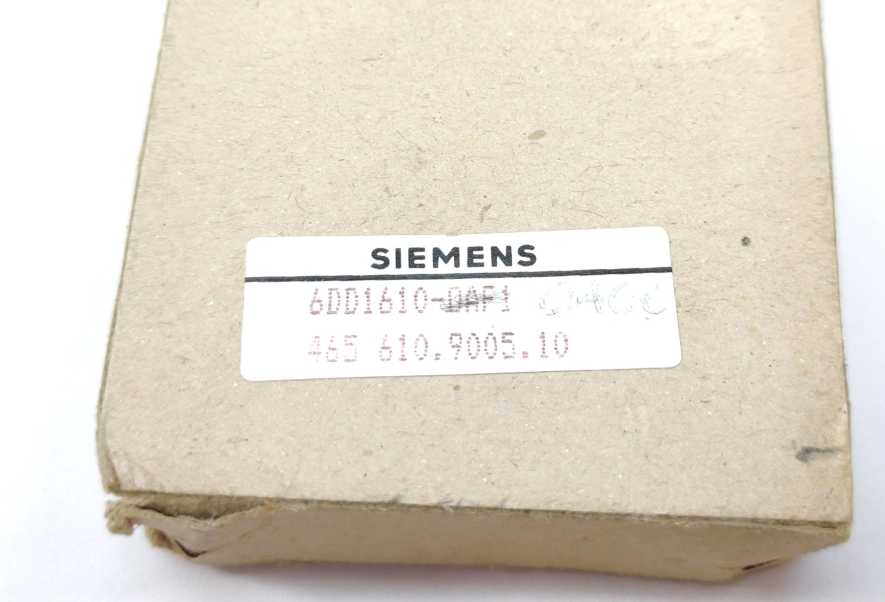 Siemens 6DD1610-0AF1 Memory Module for Simadyn