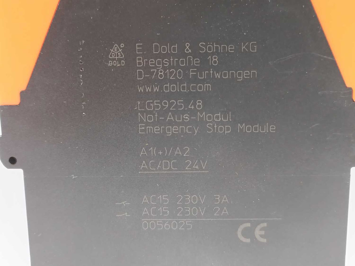 E.Dold & Söhne LG5925 Emergency Stop Module LG5925.48