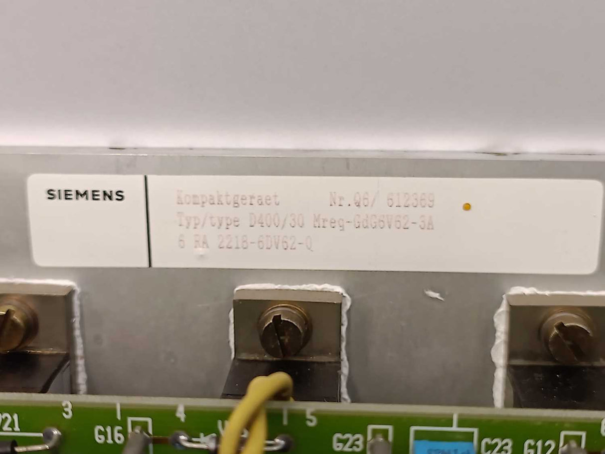 Siemens 6RA2218-6DV62-0 SIMOREG Compact Converter