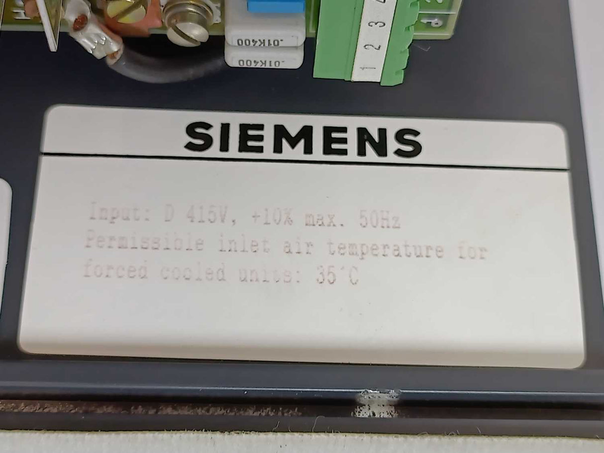 Siemens 6RA2218-6DV62-0 SIMOREG Compact Converter