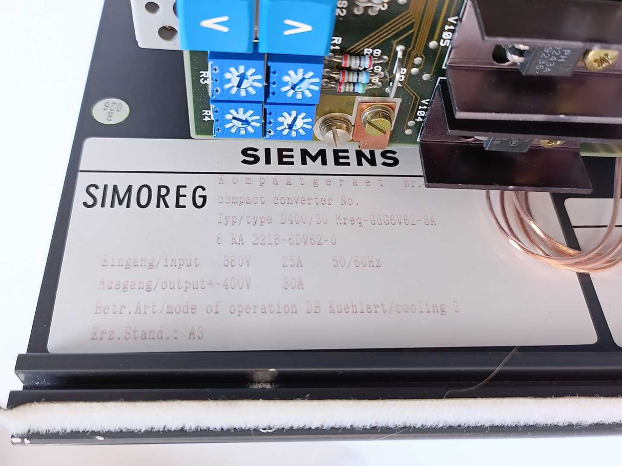 Siemens 6RA2218-6DV62-0 SIMOREG Compact Converter