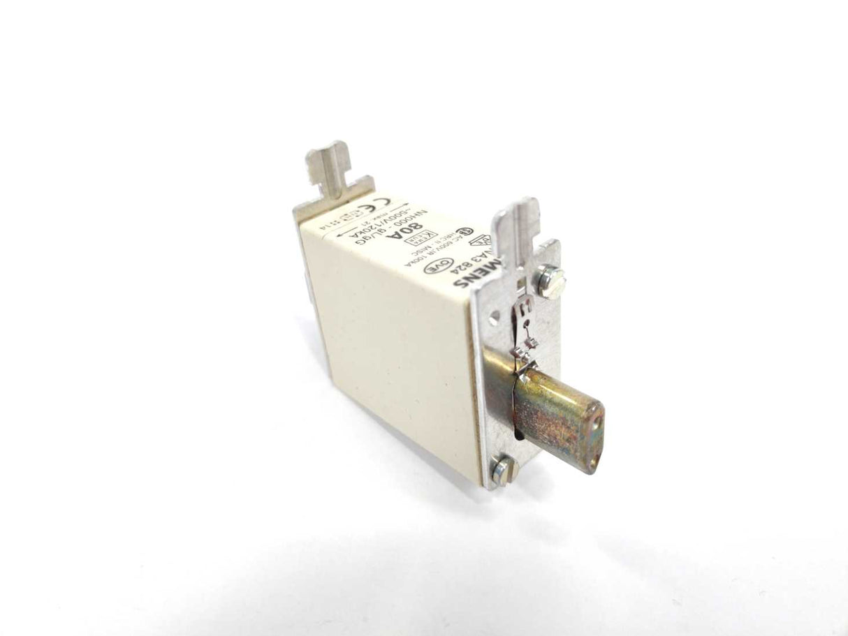 Siemens 3NA3824 LV HRC fuse NH000 80A 3 Pcs.