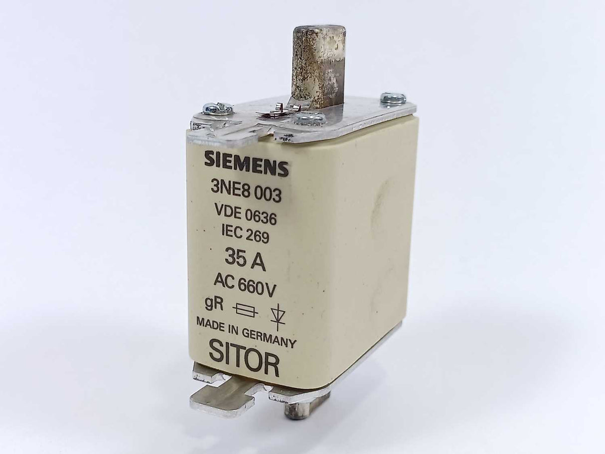 Siemens 3NE8003 SITOR 35A VDE 0636 AC 660V gR batch size 3 Pcs.