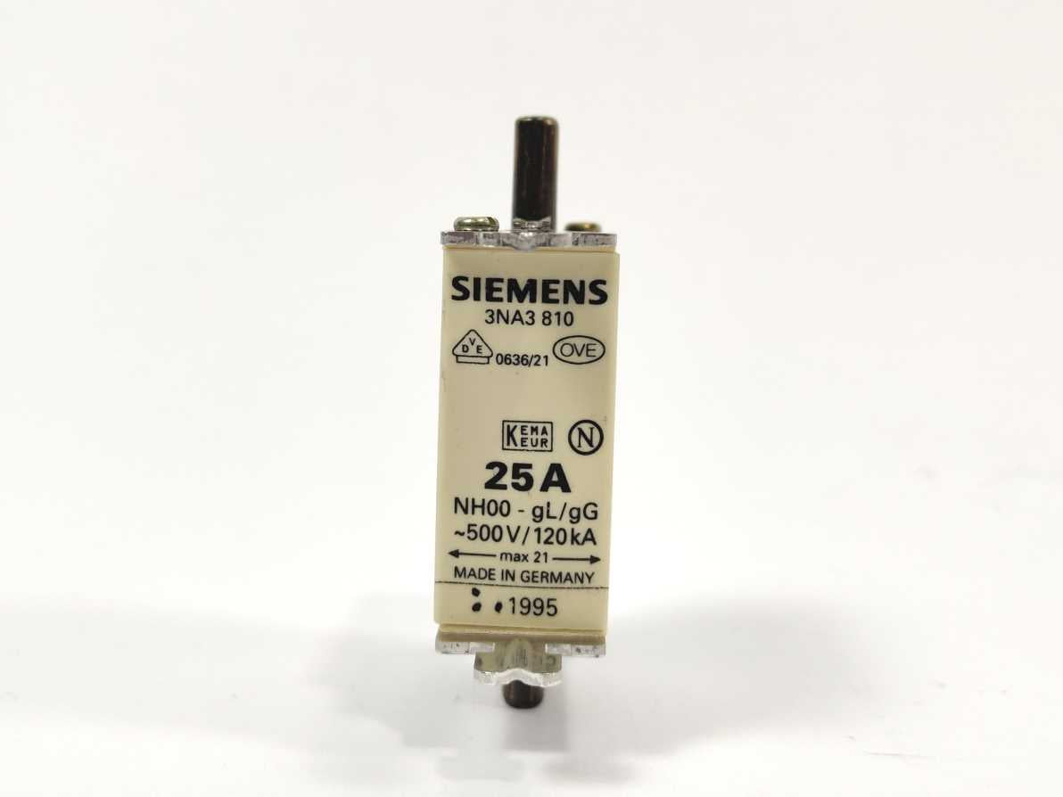 Siemens 3NA3 810 LV HRC fuse element 25A 3 Pcs
