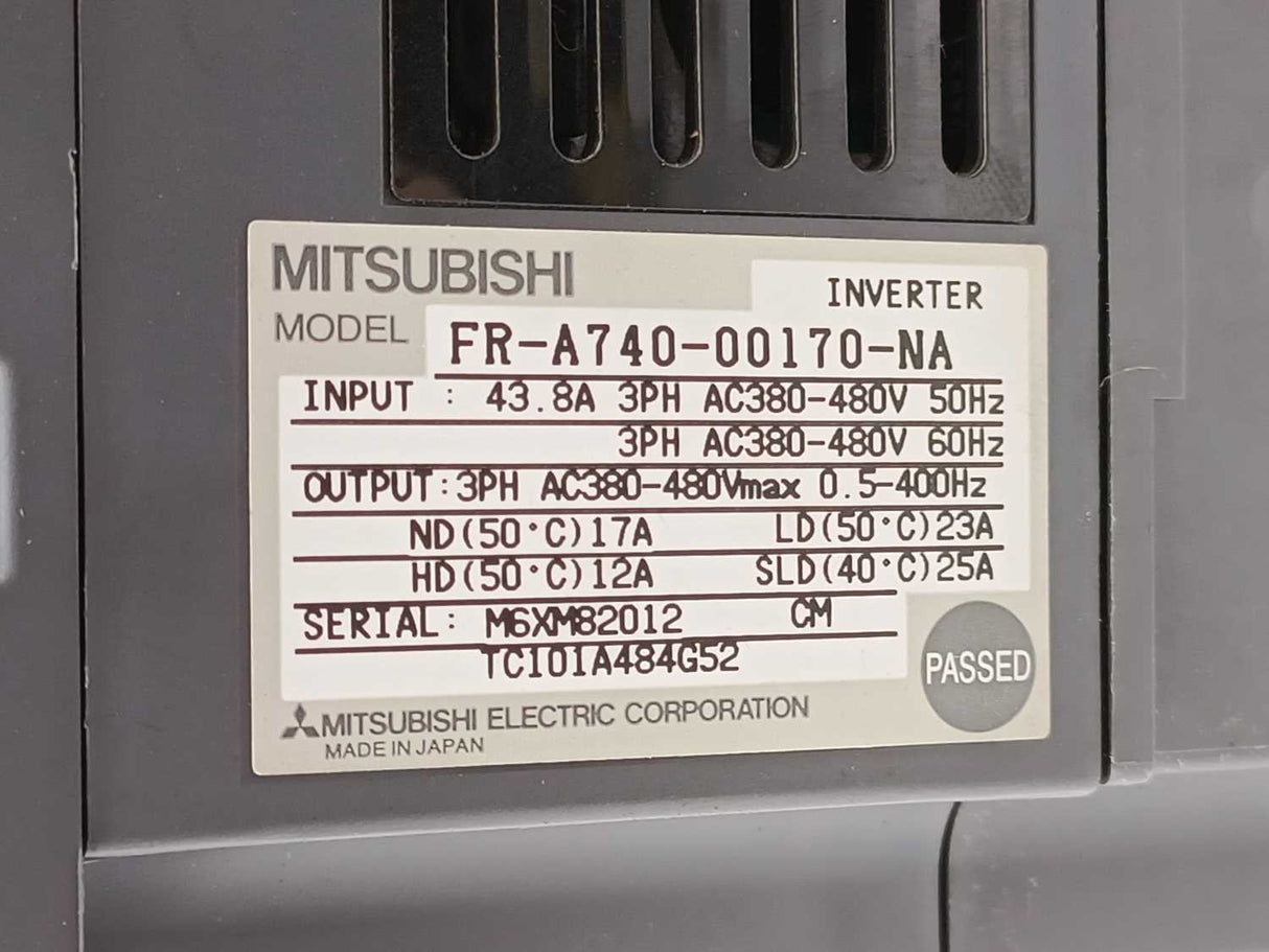 Mitsubishi FR-A740-00170-NA A700 Inverter