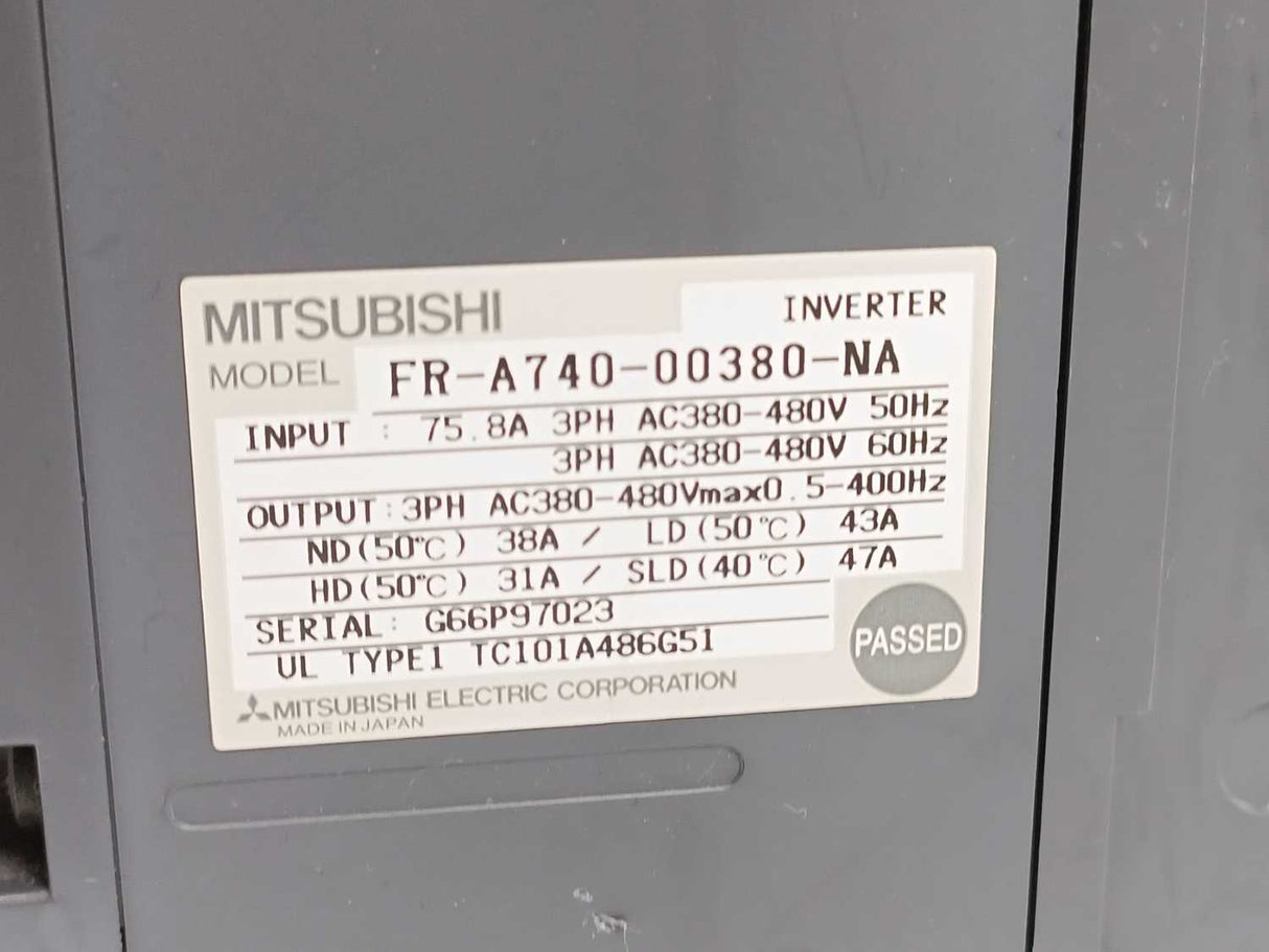 Mitsubishi FR-A740-00380-NA A700 Inverter
