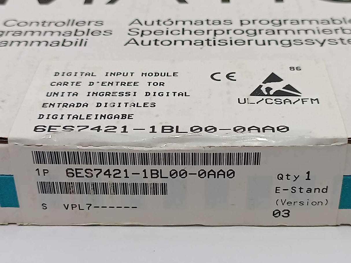 Siemens 6ES7421-1BL00-0AA0 Simatic S7-400 digital input module