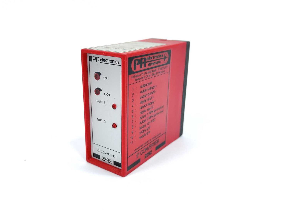 PR Electronics 2292A1A f/I CONVERTER