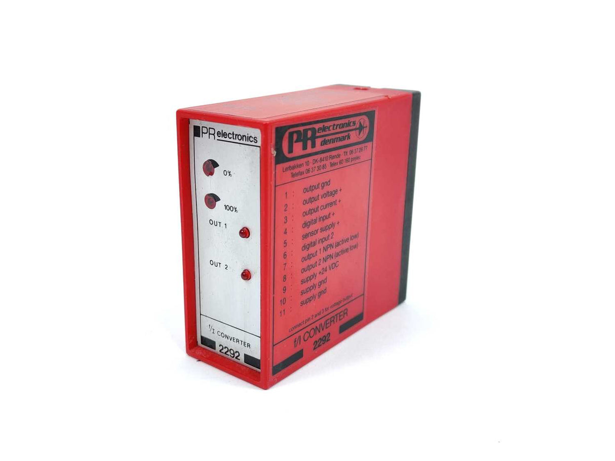 PR Electronics 2292E2A / 2292 E2A f/I CONVERTER