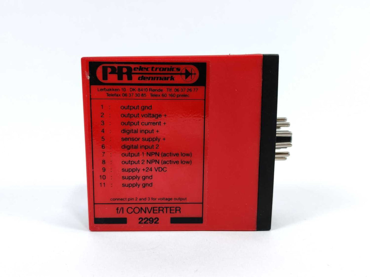PR Electronics 2292E2A / 2292 E2A f/I CONVERTER