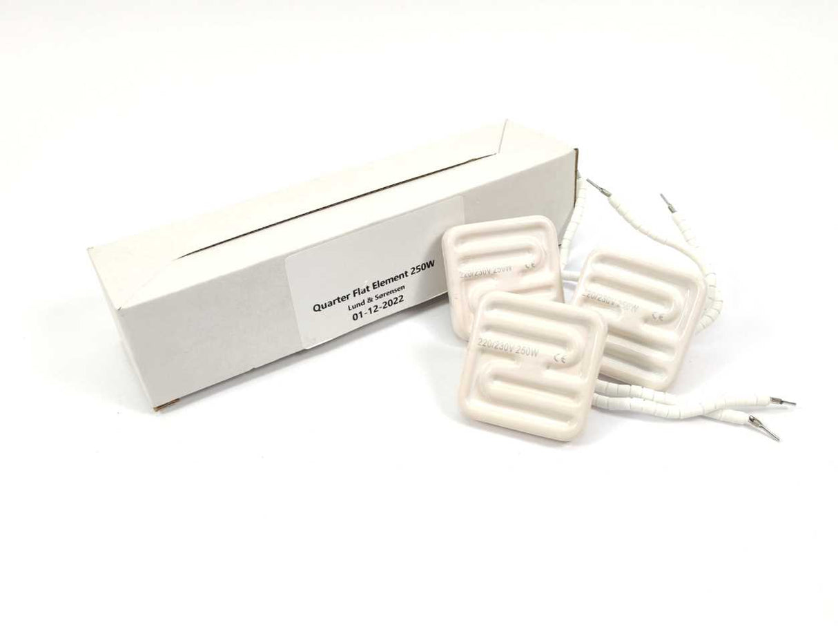 Lund & Sørensen Quarter Flat Element 250W 3 pcs. Dimensions: 59x59x11mm