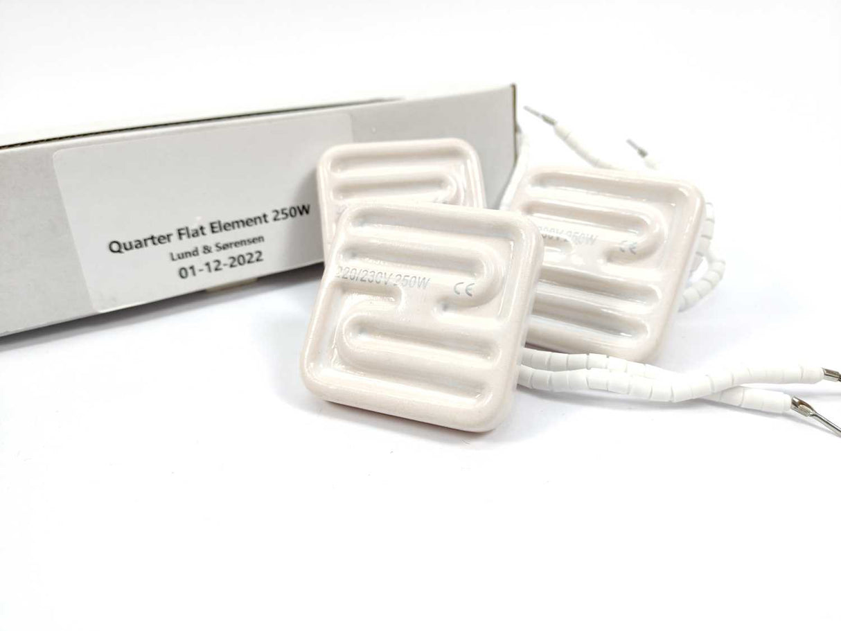 Lund & Sørensen Quarter Flat Element 250W 3 pcs. Dimensions: 59x59x11mm