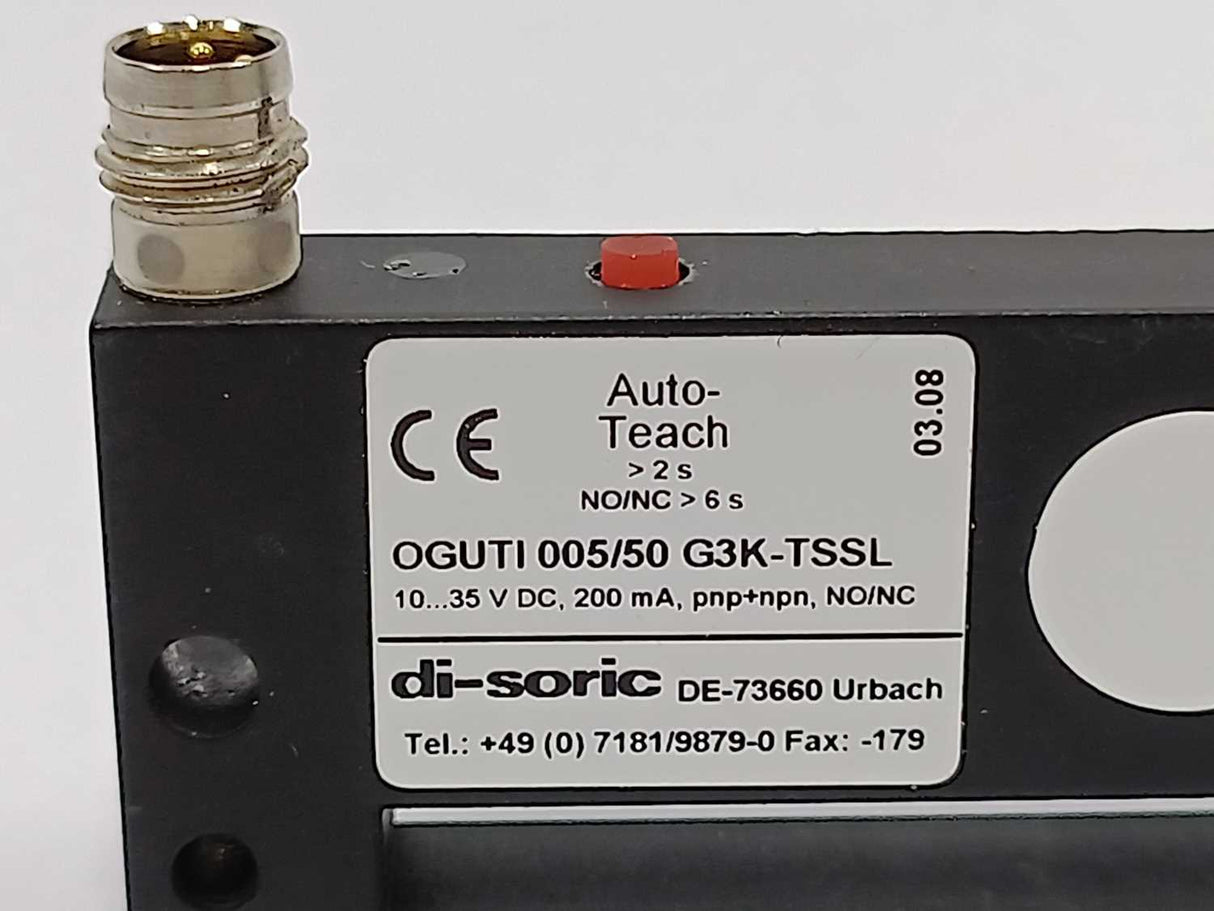 Di-Soric OGUTI 005/50 G3K-TSSL Optical label sensor OGUTI, 203441
