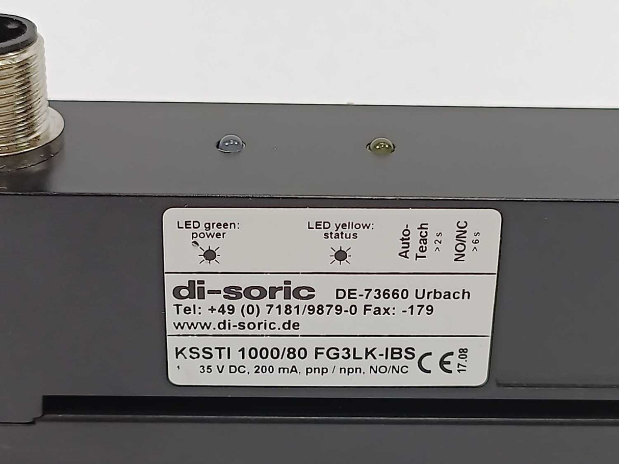 Di-Soric KSSTI 1000/80 FG3LK-IBS Capacitive label sensor KSSTI, 203425