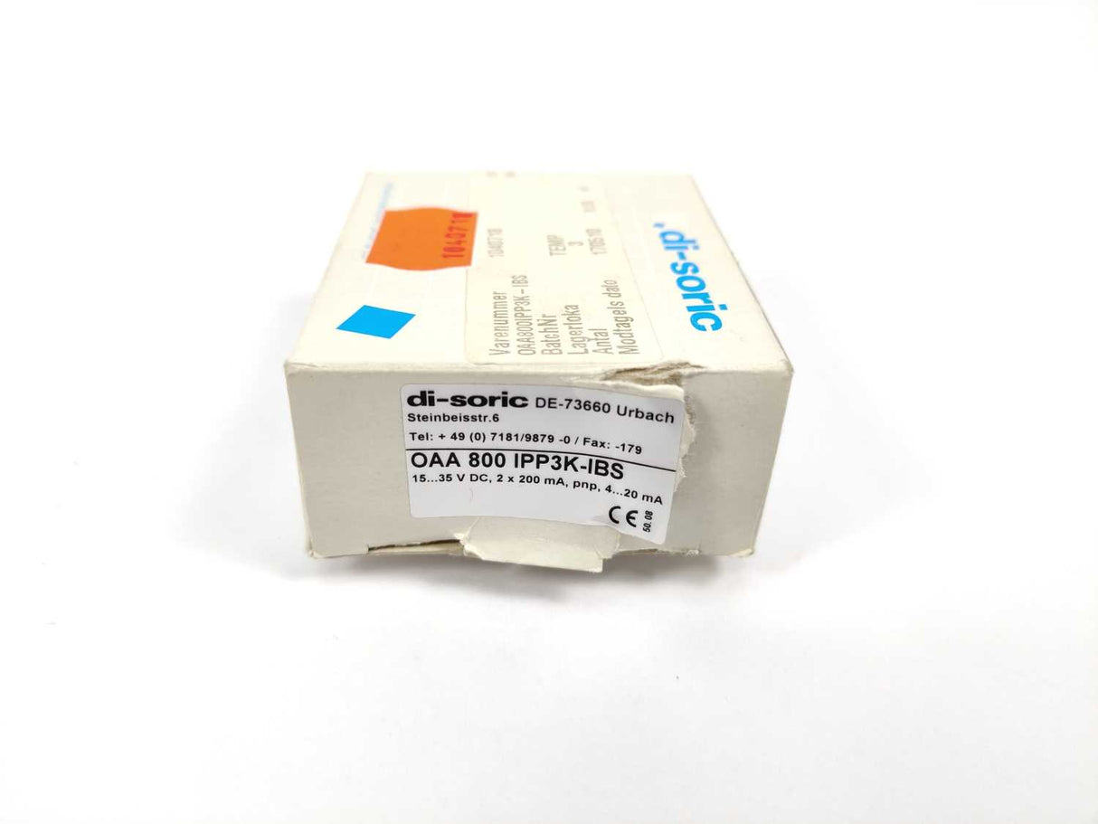 Di-Soric OAA 800 IPP3K-IBS Diffuse Sensor with Background