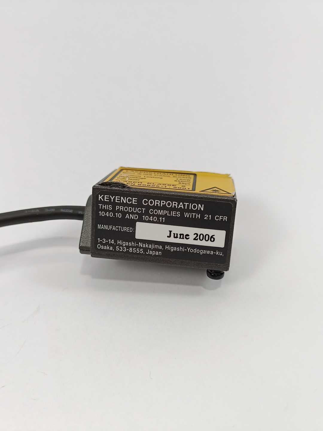 KEYENCE BL-601 Laser Barcode Reader