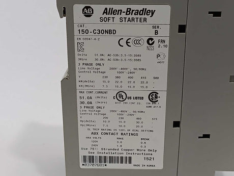 AB 150-C30NBD Ser. B Smart Motor Controller