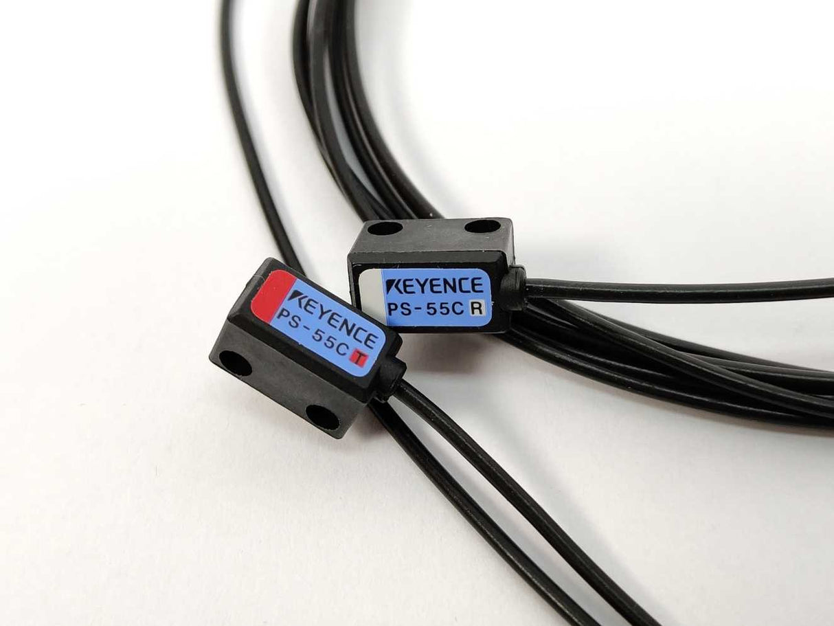 KEYENCE PS-55C Transmissive Sensor. Transmitter and Receiver
