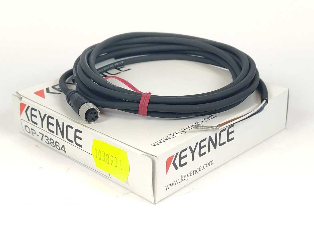 KEYENCE OP-73864 Connector Cable M8 Straight 2-m PVC