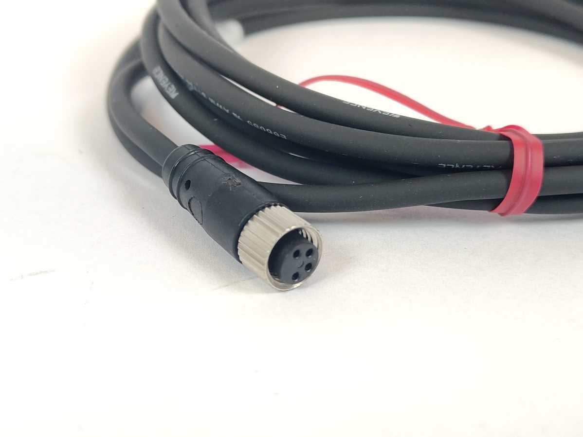 KEYENCE OP-73864 Connector Cable M8 Straight 2-m PVC