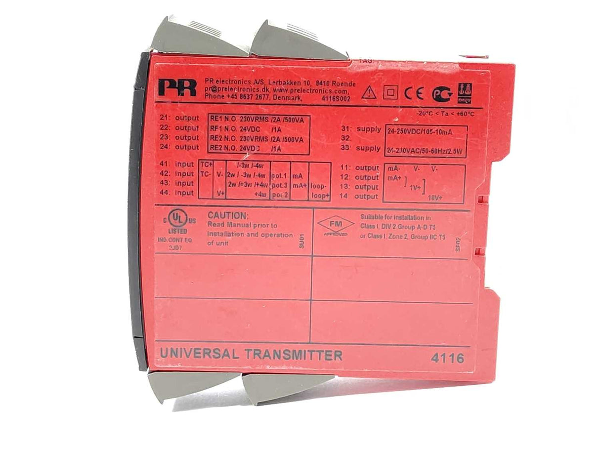 PR Electronics 4116 UNIVERSAL TRANSMITTER