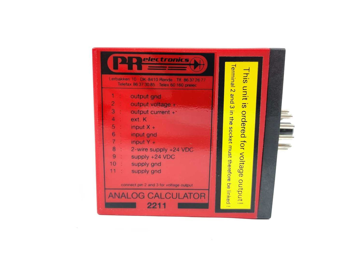 PR Electronics 2211EE1B2 / 2211 EE1B2 ANALOG CALCULATOR