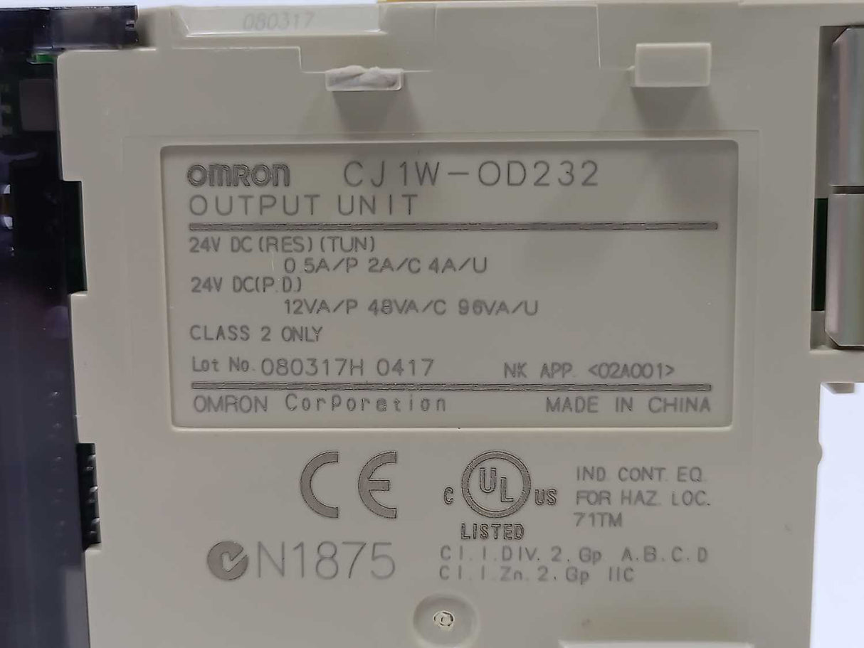 OMRON CJ1W-OD232 Output Unit