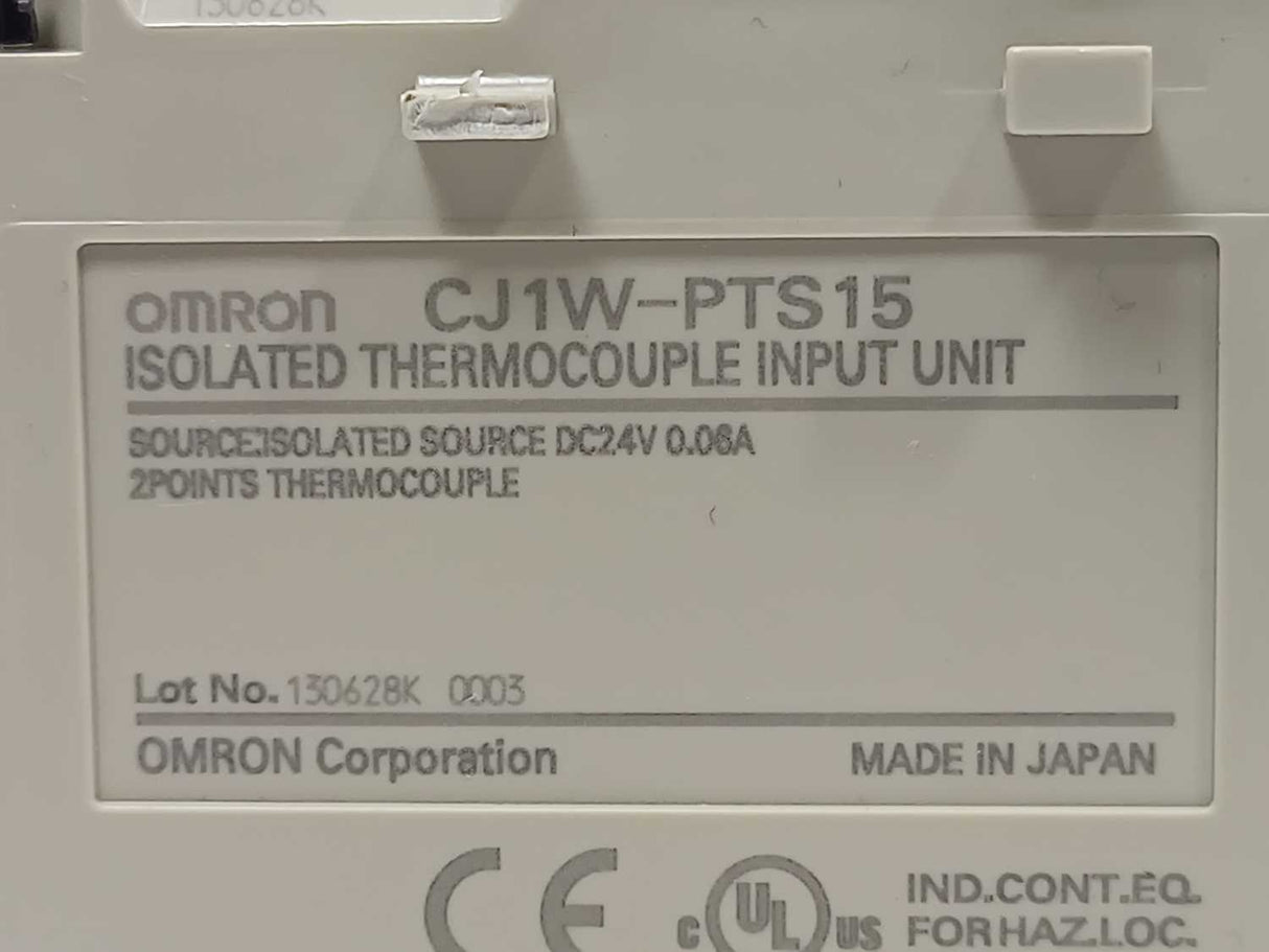OMRON CJ1W-PTS15 Isolated Thermocouple Input Unit