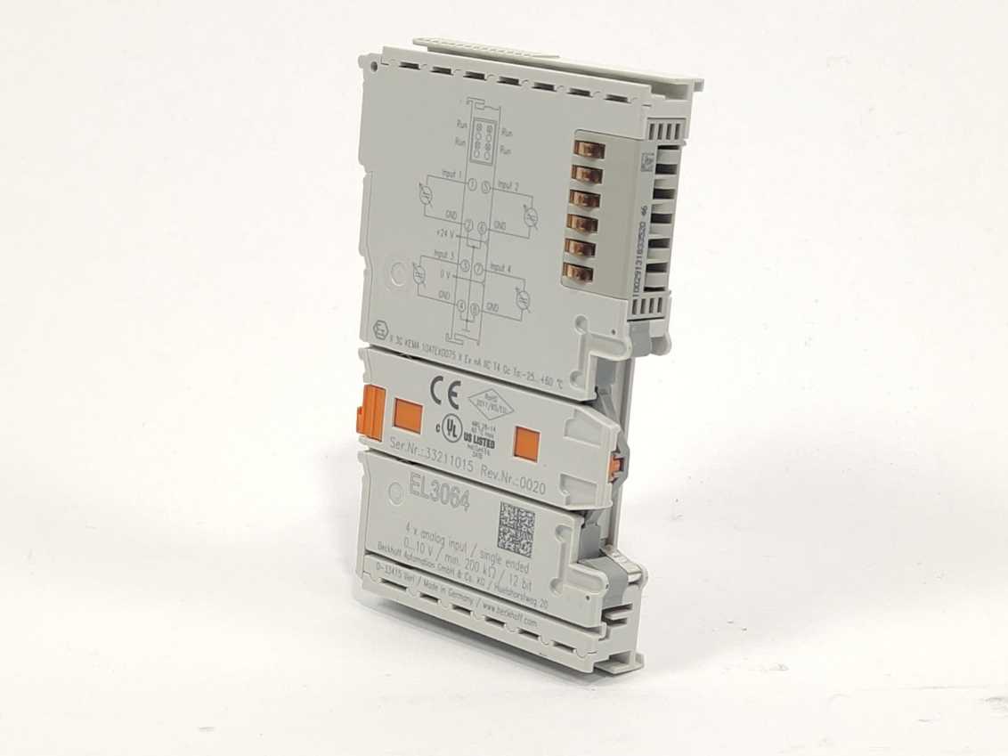 Beckhoff EL3064 EtherCAT Terminal. 4-Channel Analog Input
