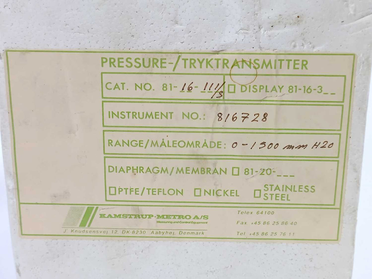 Kamstrup 816728 81-16-111/S, 8-35V DC