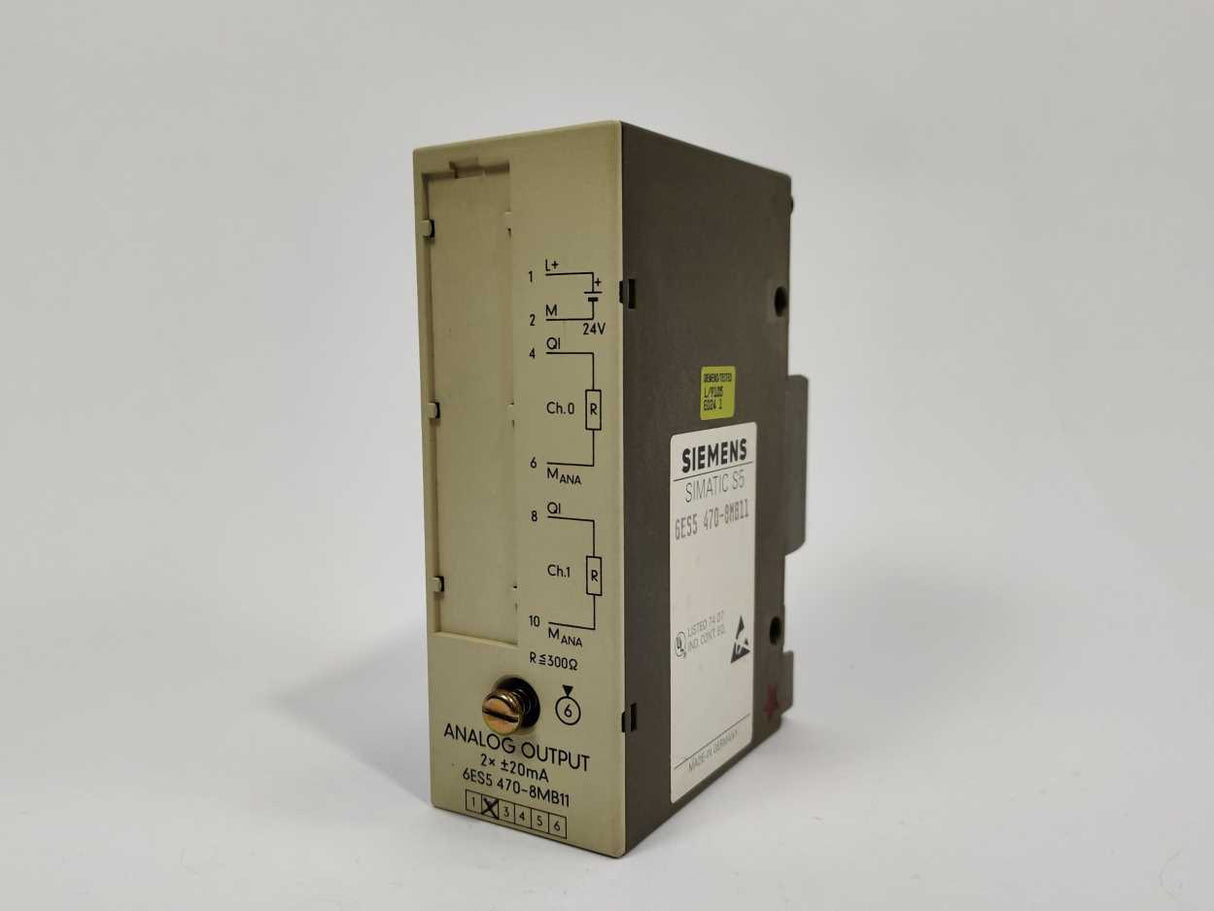 Siemens 6ES5470-8MB11 SIMATIC S5 470 ANALOG OUTPUT MODULE