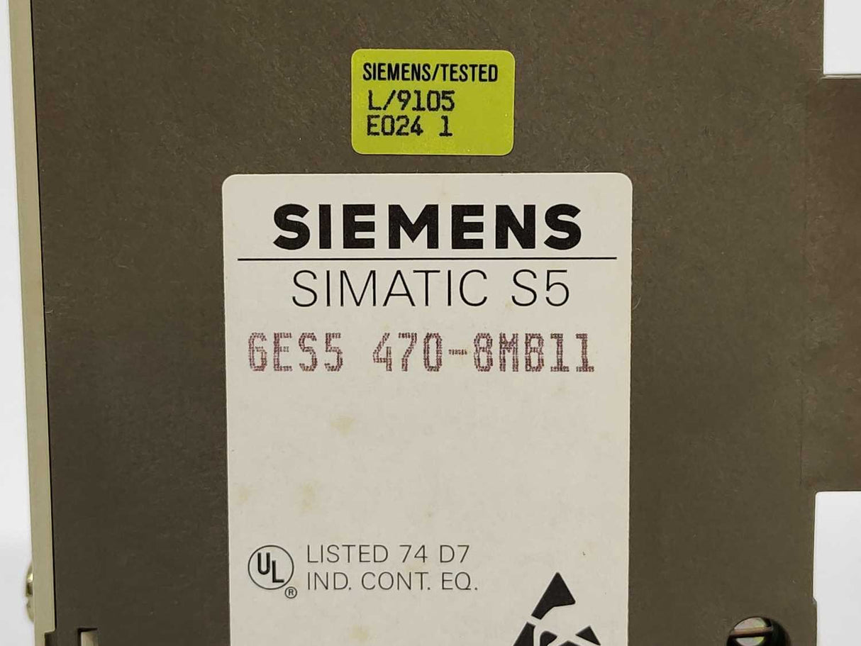 Siemens 6ES5470-8MB11 SIMATIC S5 470 ANALOG OUTPUT MODULE